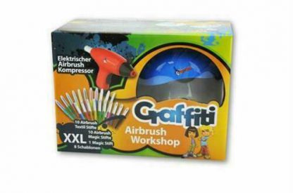 Malinos otroški Grafiti Airbrush set s kompresorjem moder